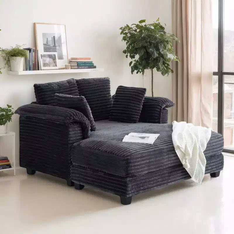 Karl Home | Divano letto in velluto a coste imbottito