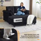 Karl Home | Divano letto in velluto a coste imbottito