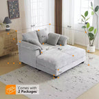 Karl Home | Divano letto in velluto a coste imbottito