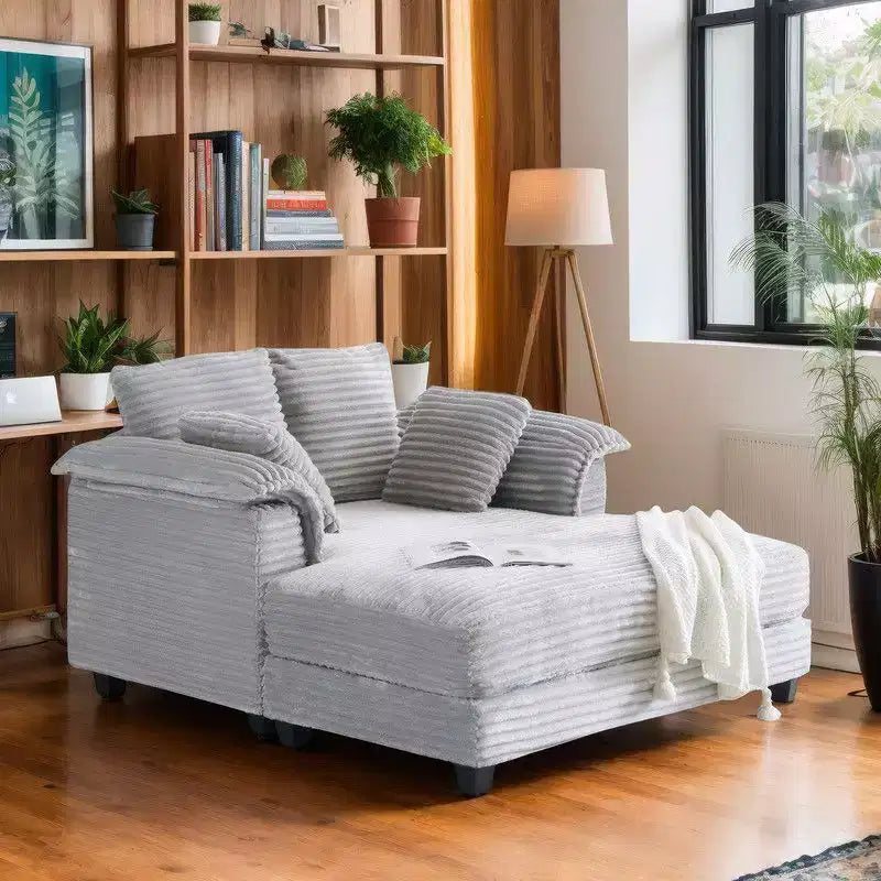 Karl Home | Divano letto in velluto a coste imbottito