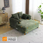 Karl Home | Divano letto in velluto a coste imbottito