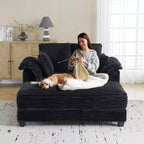 Karl Home | Divano letto in velluto a coste imbottito