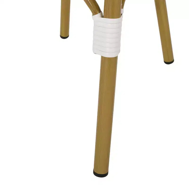Christopher Knight Home Sedie da bistrot Baron con rattan intrecciato e struttura in alluminio (set da 4)