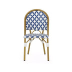 Christopher Knight Home Sedie da bistrot Baron con rattan intrecciato e struttura in alluminio (set da 4)