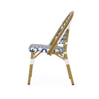 Christopher Knight Home Sedie da bistrot Baron con rattan intrecciato e struttura in alluminio (set da 4)