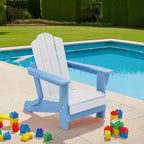 Set di sedie Adirondack da esterno per bambini Hyleory, pieghevoli in HDPE (2 pezzi)