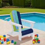 Set di sedie Adirondack da esterno per bambini Hyleory, pieghevoli in HDPE (2 pezzi)