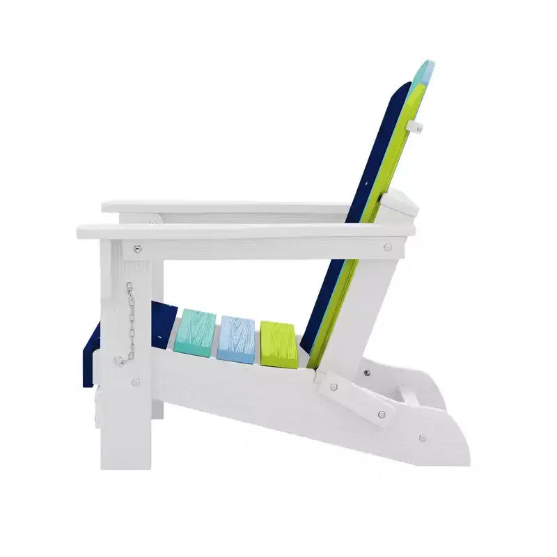 Set di sedie Adirondack da esterno per bambini Hyleory, pieghevoli in HDPE (2 pezzi)