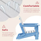 Set di sedie Adirondack da esterno per bambini Hyleory, pieghevoli in HDPE (2 pezzi)