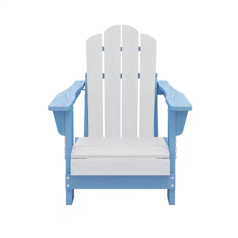 Hyleory Kids Foldable Adirondack Chair Set, 4-Piece  Durable HDPE Outdoor Chairs for Children