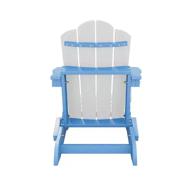Hyleory Kids Foldable Adirondack Chair Set, 4-Piece  Durable HDPE Outdoor Chairs for Children