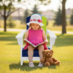 Hyleory Kids Foldable Adirondack Chair Set, 4-Piece  Durable HDPE Outdoor Chairs for Children