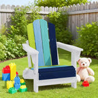 Hyleory Kids Foldable Adirondack Chair Set, 4-Piece  Durable HDPE Outdoor Chairs for Children