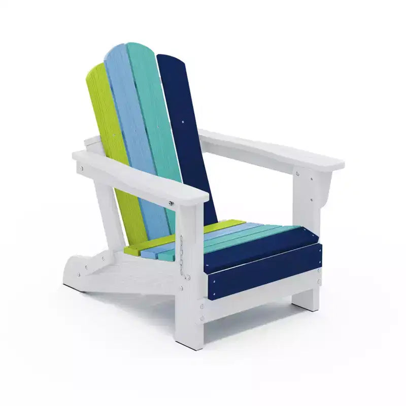 Hyleory Kids Foldable Adirondack Chair Set, 4-Piece  Durable HDPE Outdoor Chairs for Children