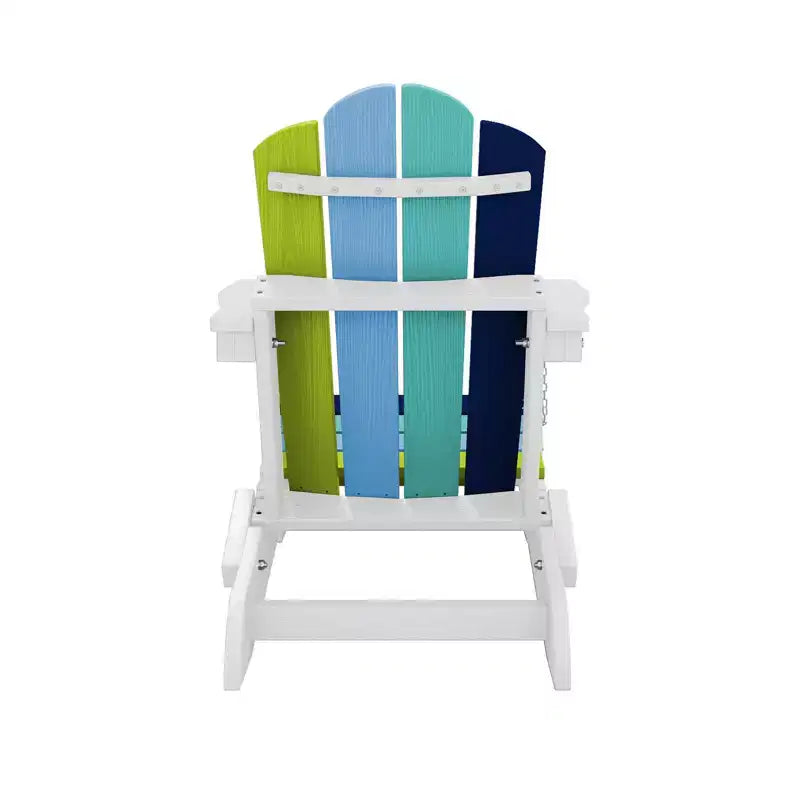 Hyleory Kids Foldable Adirondack Chair Set, 4-Piece  Durable HDPE Outdoor Chairs for Children