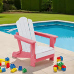 Hyleory Kids Foldable Adirondack Chair Set, 4-Piece  Durable HDPE Outdoor Chairs for Children