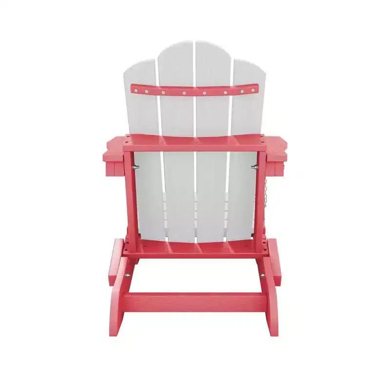 Hyleory Kids Foldable Adirondack Chair Set, 4-Piece  Durable HDPE Outdoor Chairs for Children