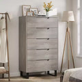 Freestanding Elegant Tall Storage Dressers with 5 Ample Drawer Space