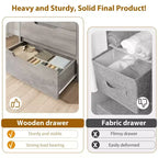 Freestanding Elegant Tall Storage Dressers with 5 Ample Drawer Space