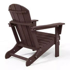 Sedia Pieghevole da Esterno in Poly HDPE WestinTrends Malibu Adirondack
