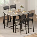 Set da Pranzo - Mobili Moderni per Sala da Pranzo, Set da Pranzo per Cucina, Costruzione Durevole, Design Salvaspazio, Elegante e Confortevole