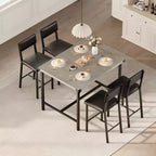 Set da Pranzo - Mobili Moderni per Sala da Pranzo, Set da Pranzo per Cucina, Costruzione Durevole, Design Salvaspazio, Elegante e Confortevole