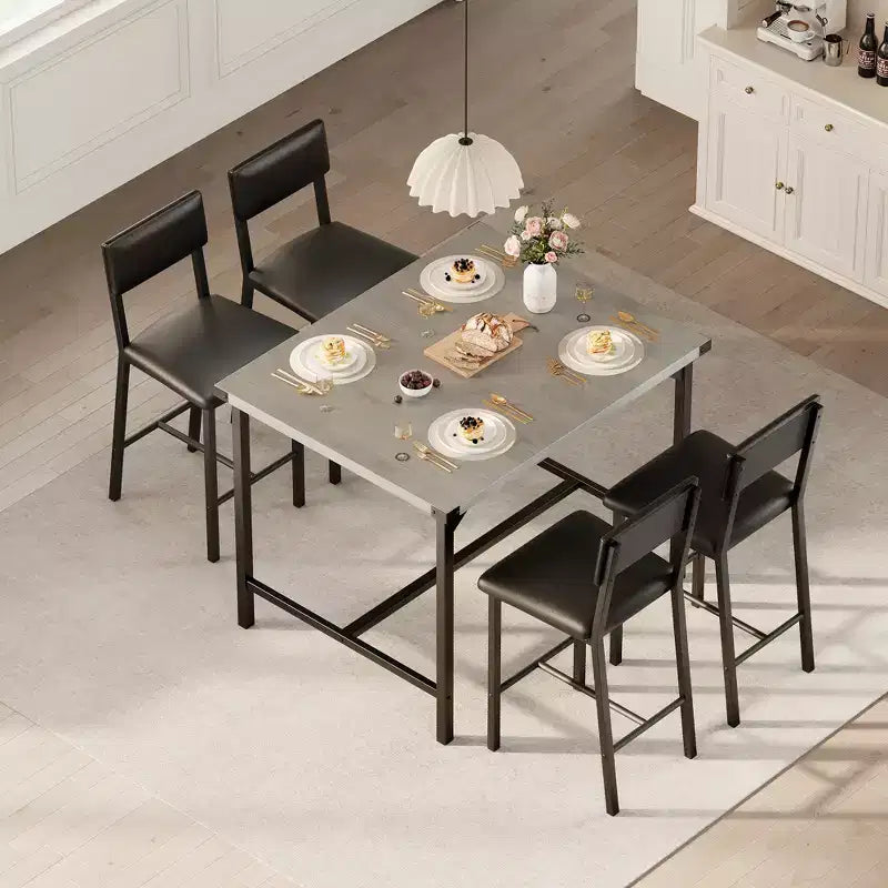Set da Pranzo - Mobili Moderni per Sala da Pranzo, Set da Pranzo per Cucina, Costruzione Durevole, Design Salvaspazio, Elegante e Confortevole