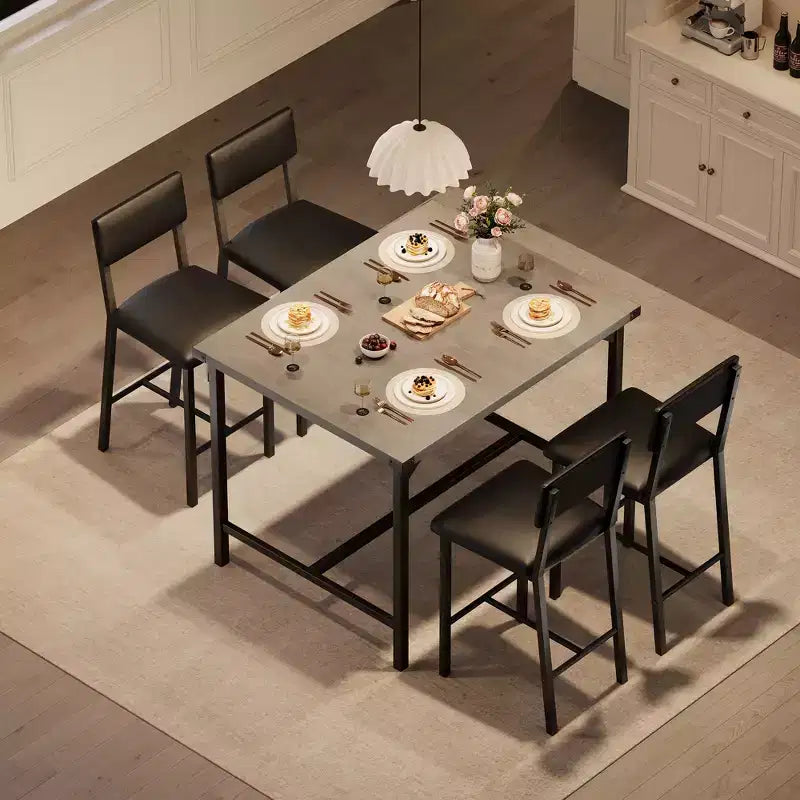 Set da Pranzo - Mobili Moderni per Sala da Pranzo, Set da Pranzo per Cucina, Costruzione Durevole, Design Salvaspazio, Elegante e Confortevole