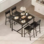 Set da Pranzo - Mobili Moderni per Sala da Pranzo, Set da Pranzo per Cucina, Costruzione Durevole, Design Salvaspazio, Elegante e Confortevole