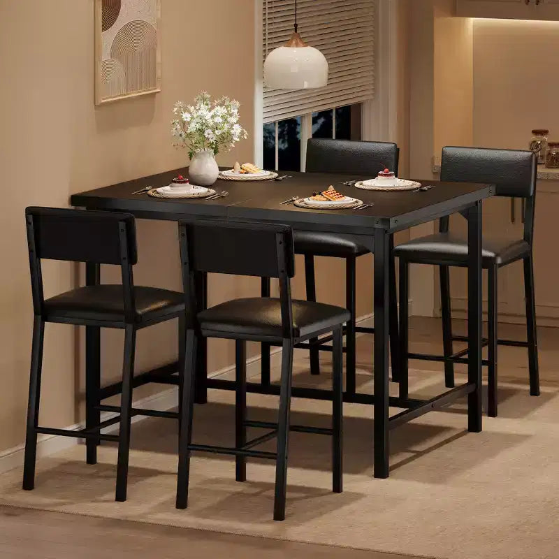 Set da Pranzo - Mobili Moderni per Sala da Pranzo, Set da Pranzo per Cucina, Costruzione Durevole, Design Salvaspazio, Elegante e Confortevole