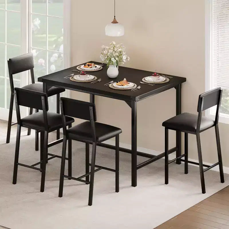 Set da Pranzo - Mobili Moderni per Sala da Pranzo, Set da Pranzo per Cucina, Costruzione Durevole, Design Salvaspazio, Elegante e Confortevole