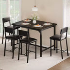 Set da Pranzo - Mobili Moderni per Sala da Pranzo, Set da Pranzo per Cucina, Costruzione Durevole, Design Salvaspazio, Elegante e Confortevole