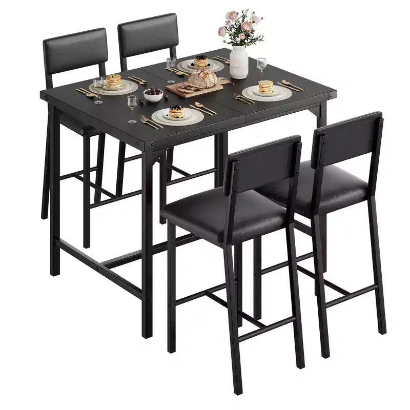 Dining Set - Modern Dining Room Furniture, Kitchen Dining Set, Durable Construction, Space-Saving Design, Stylish and Comfortable