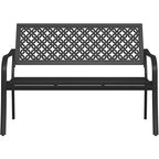 Panca da giardino con schienale intagliato GRANDPATIO con motivo floreale