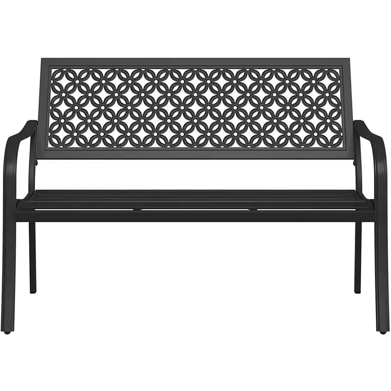Panca da giardino con schienale intagliato GRANDPATIO con motivo floreale