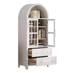 Vatros Tall Arched Cabinet with Adjustable Shelves