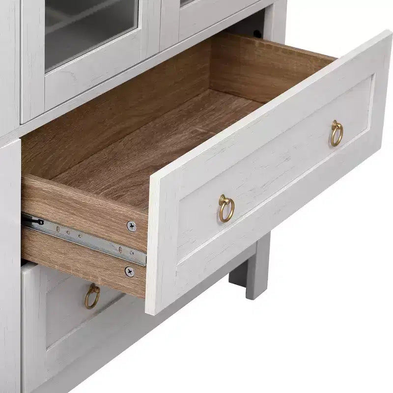 Vatros Tall Arched Cabinet with Adjustable Shelves