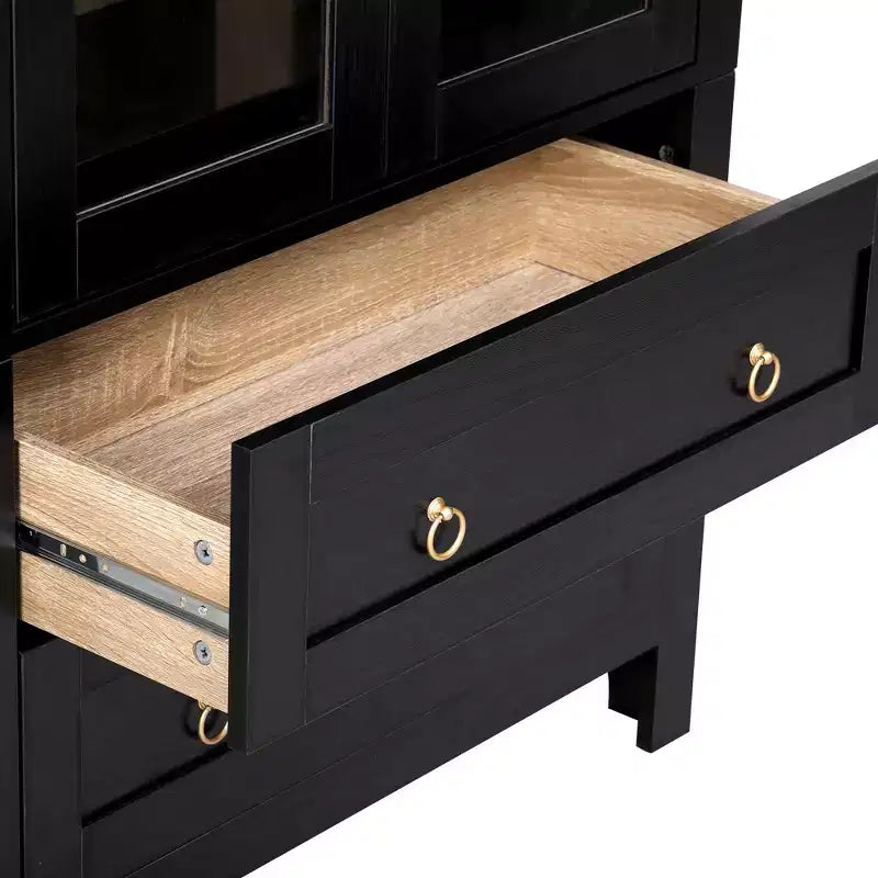 Vatros Tall Arched Cabinet with Adjustable Shelves