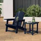WestinTrends Azura, set da 2 sedie da patio Adirondack in plastica HDPE con tavolino laterale da 18 pollici