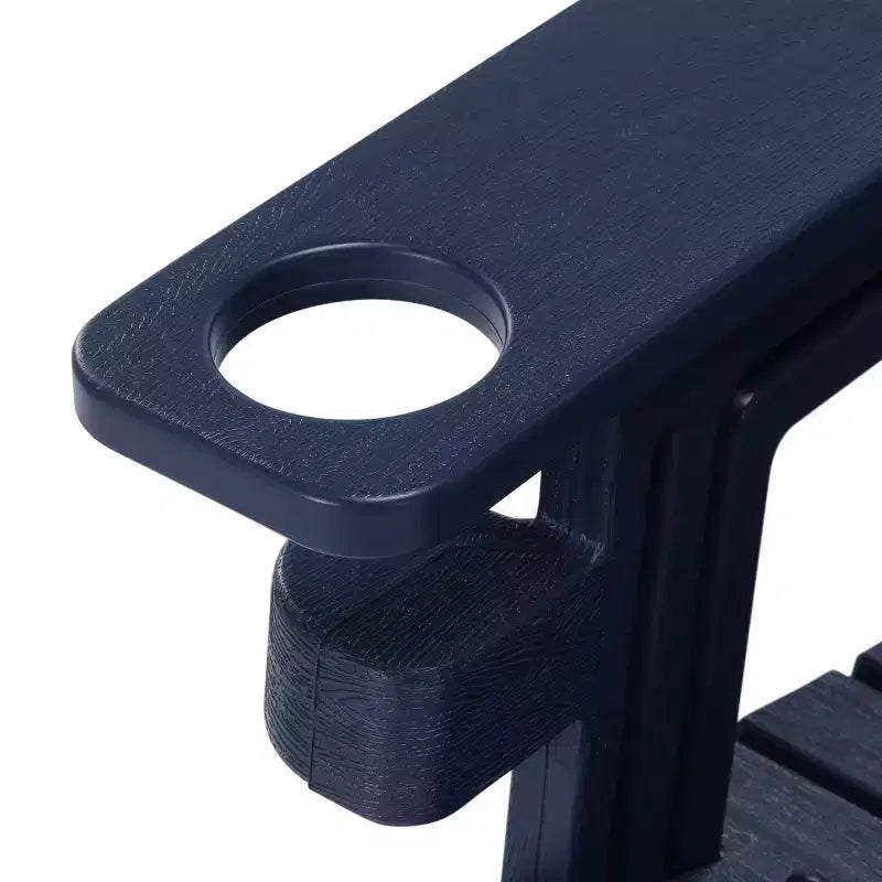 WestinTrends Azura, set da 2 sedie da patio Adirondack in plastica HDPE con tavolino laterale da 18 pollici