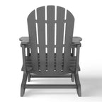 WestinTrends Azura, set da 2 sedie da patio Adirondack in plastica HDPE con tavolino laterale da 18 pollici