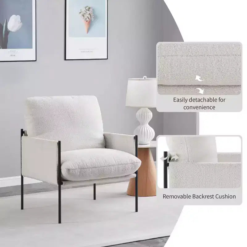 Sedia a sdraio con cuscino - Sedia decorativa/da trucco