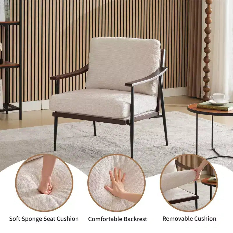 Sedia a sdraio con cuscino - Sedia decorativa/da trucco
