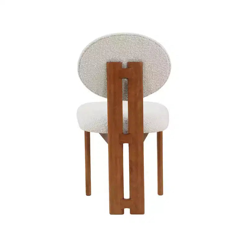 Meridian Furniture,Napa Boucle Fabric Dining Chair, Set of 2