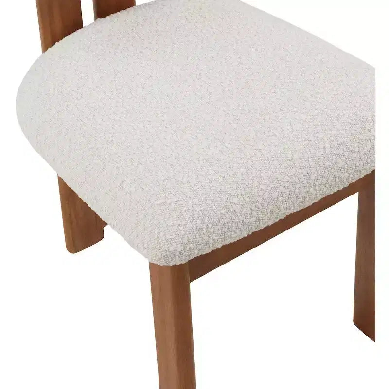 Meridian Furniture,Napa Boucle Fabric Dining Chair, Set of 2