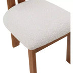 Meridian Furniture,Napa Boucle Fabric Dining Chair, Set of 2