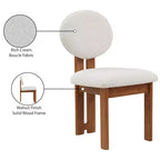 Meridian Furniture,Napa Boucle Fabric Dining Chair, Set of 2