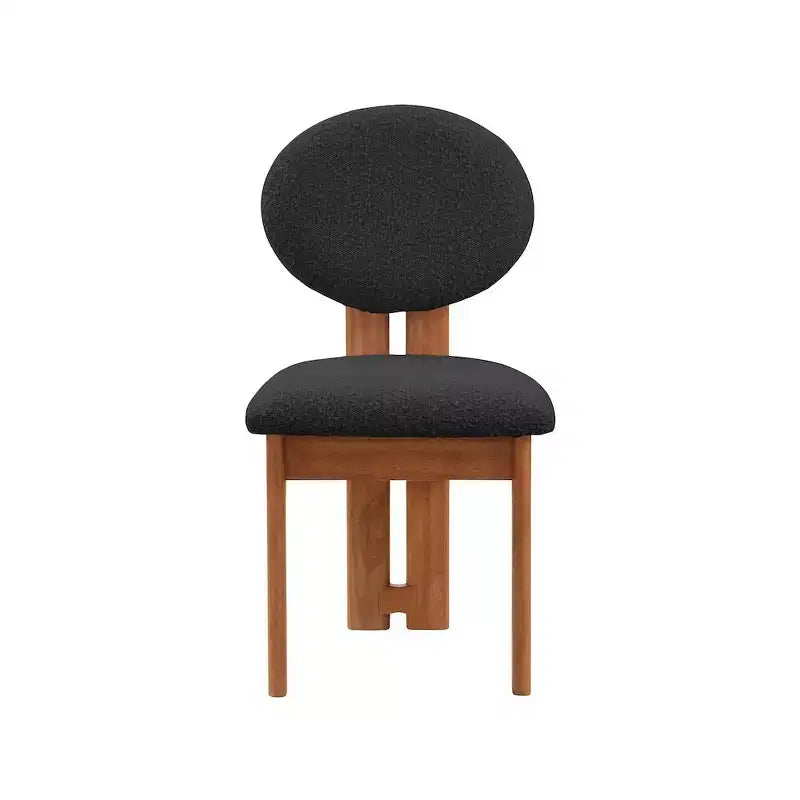 Meridian Furniture,Napa Boucle Fabric Dining Chair, Set of 2