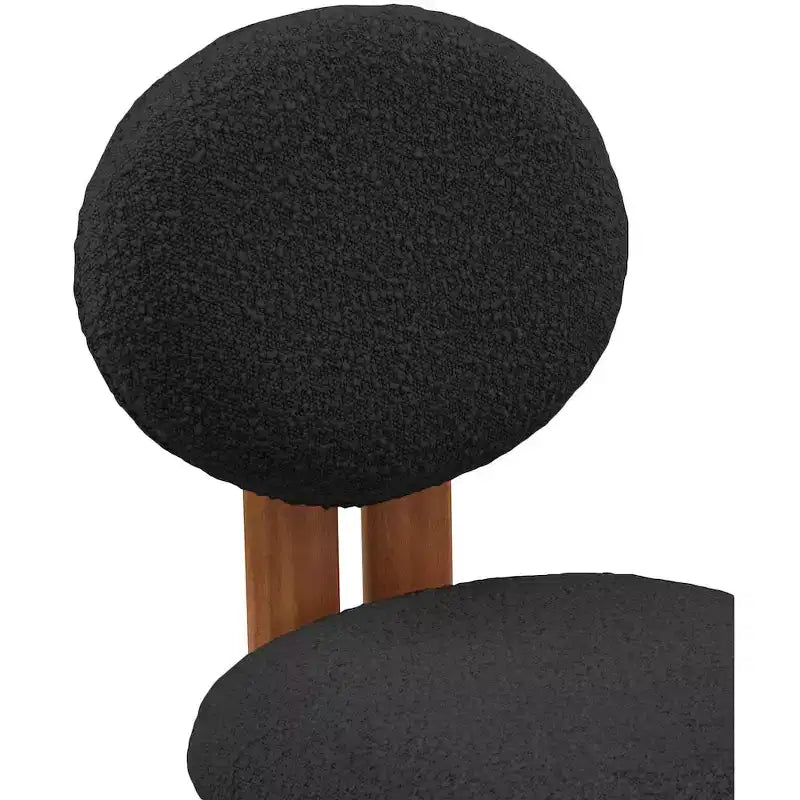 Meridian Furniture,Napa Boucle Fabric Dining Chair, Set of 2