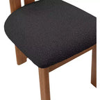 Meridian Furniture,Napa Boucle Fabric Dining Chair, Set of 2